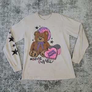 Machine Gun Kelly Bloody Valentine Shirt Men’s Small Ivory Pop Punk MGK Bear